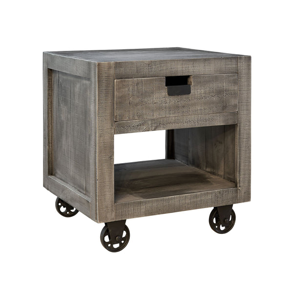 Industrial - One Drawer End Table - Grey