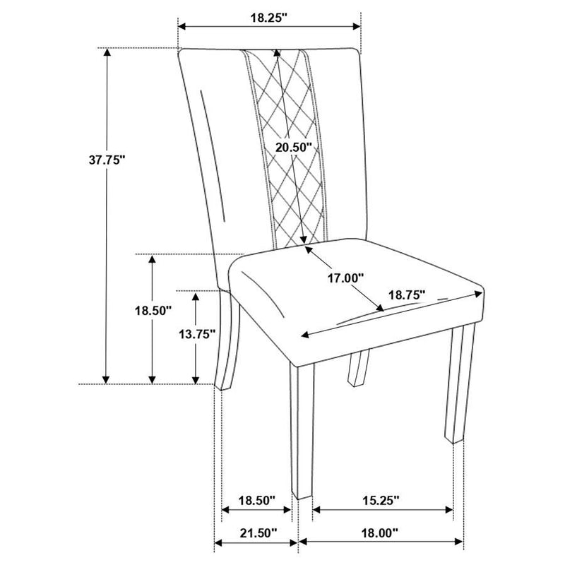 Malia - Refractory Extension Leaf Dining Table Set