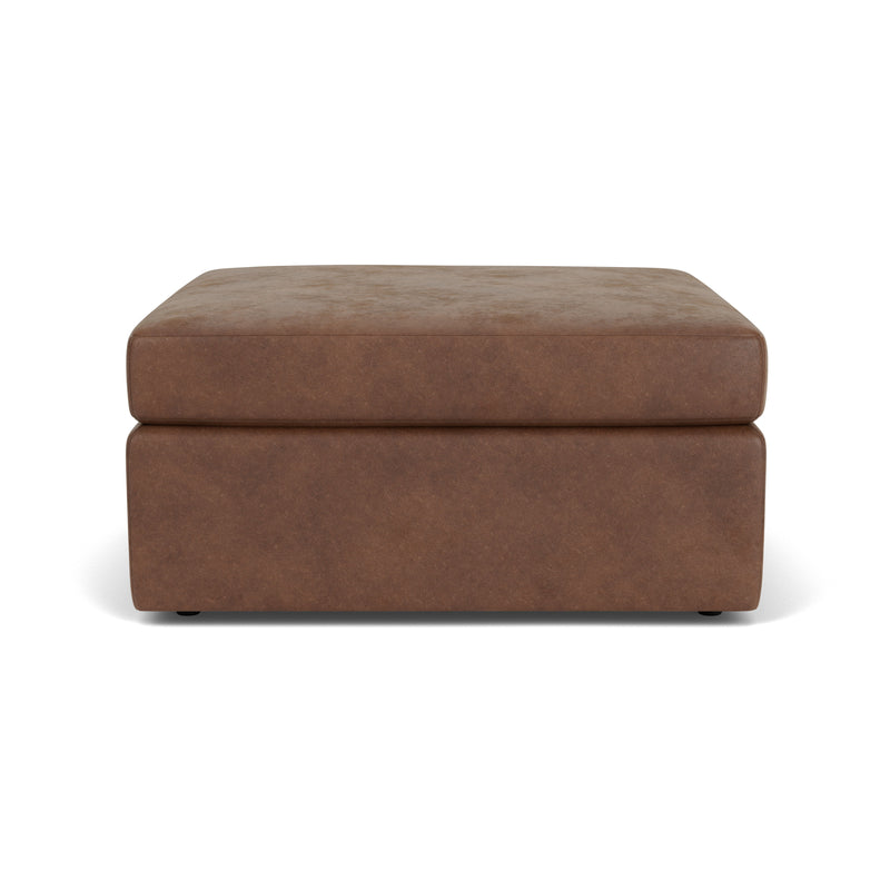 Sky - Stationary Square Cocktail Ottoman - Light Brown