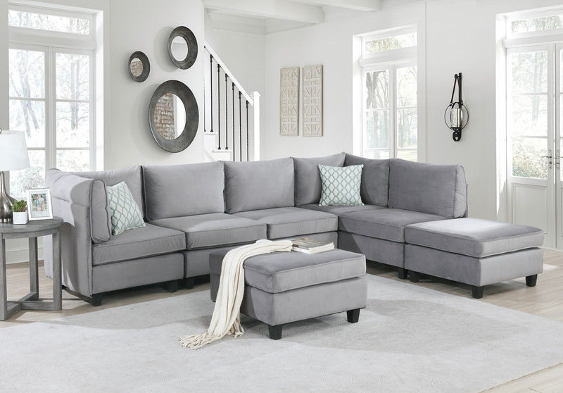 Zelmira - Velvet Sctional Sofa