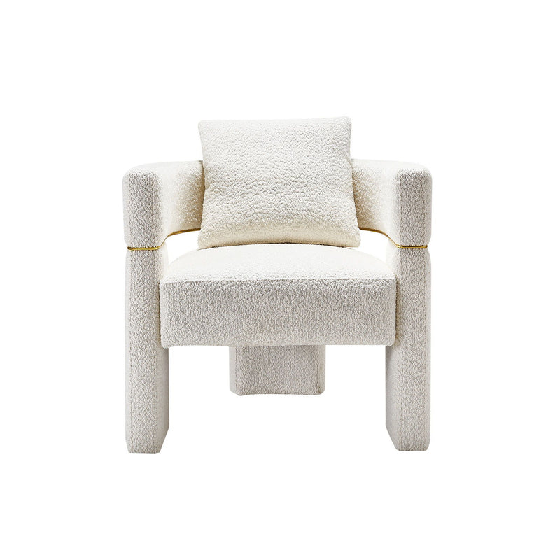 Boucle Upholstered Accent Chair