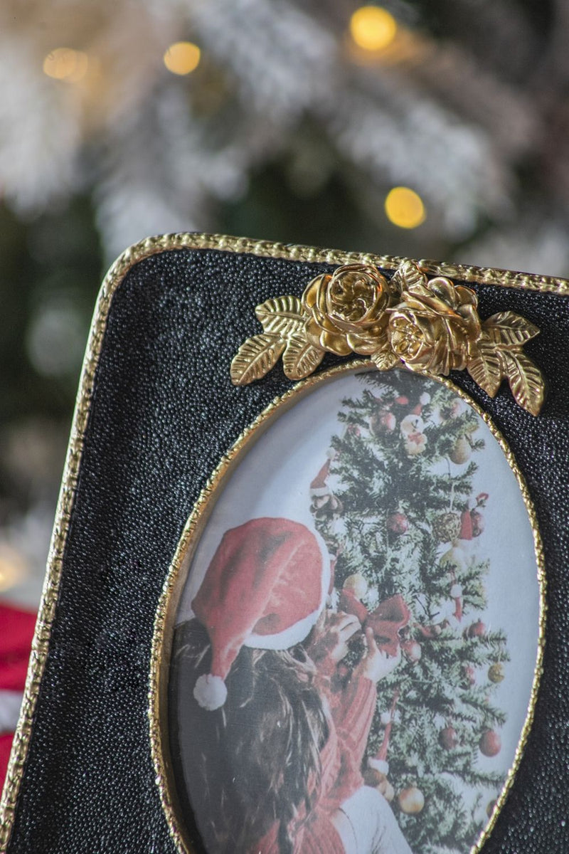 Vintage Photo Frame - Black / Gold