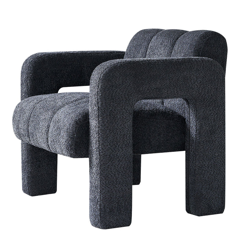 31.10" Boucle Upholstered Accent Chair