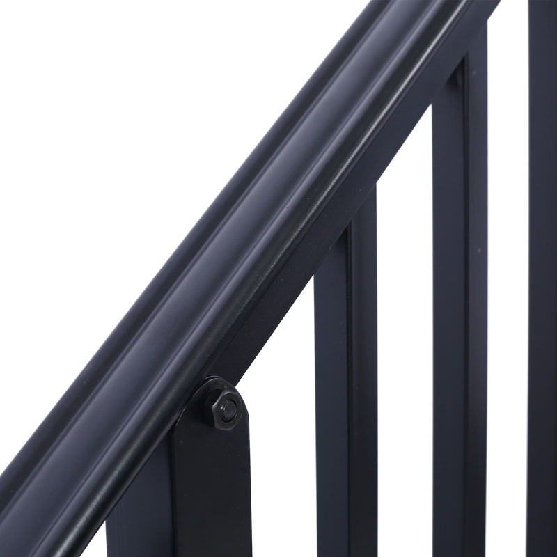 Handrails For Outdoor Steps, Fit 3 Or 4 Steps Outdoor Stair Railing, Picket