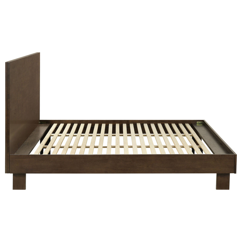 Glenwood - Eastern King Platform Panel Bed - Warm Brown