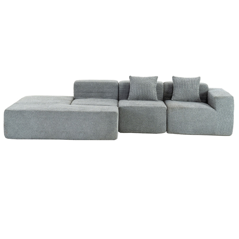 Sectional Sofa Full-Compressed Sofa Couch Free-Combined Sofa For Living Room