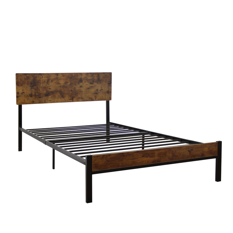 Twin Metal Bed Sturdy System Metal Bed Frame, Modern Style And Comfort To Any Bedroom - Black