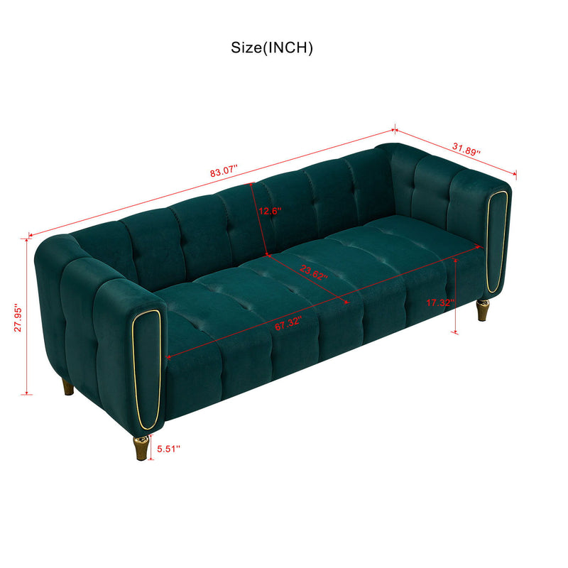 Modern Velvet Sofa For Living Room