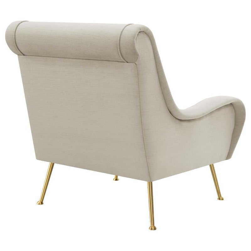 Ricci - Upholstered Saddle Arm Accent Chair