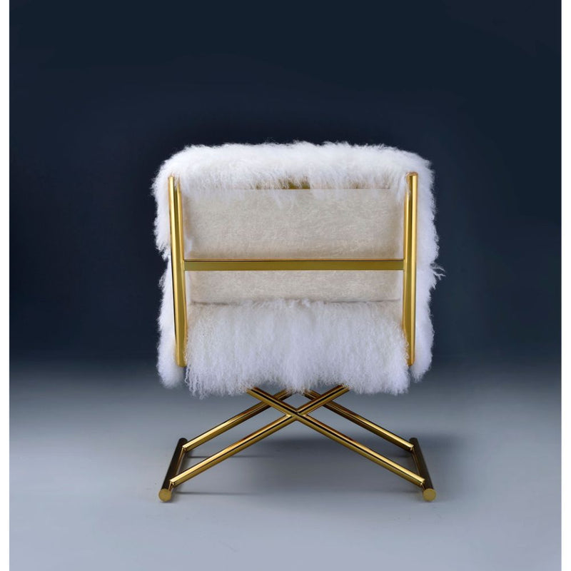 Bagley - Accent Chair - Wool & Gold Brass