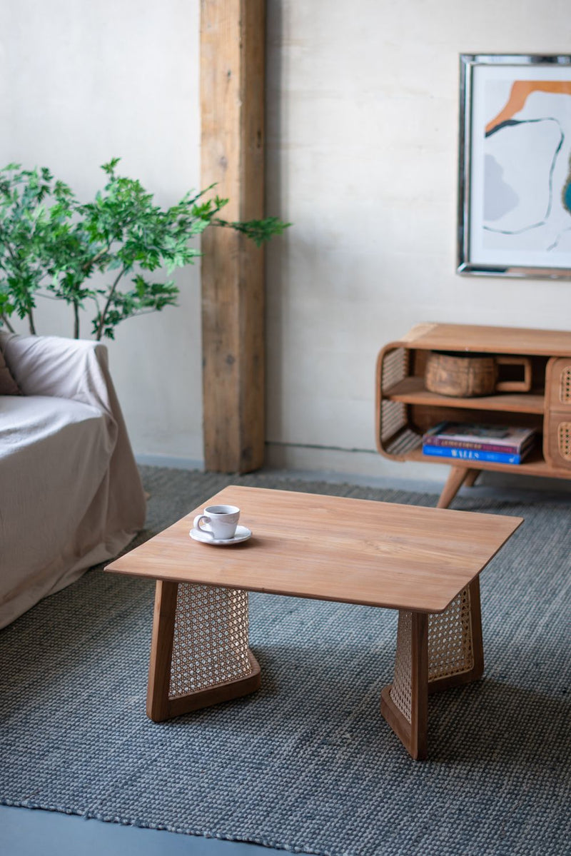 Teak Coffee Table - Natural Brown