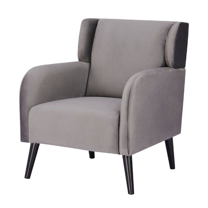 Accent Chair, Fabric Upholstered Comfy Reading Armchair For Living Room, Bedroom Single Seat Sofa Chair - Gray