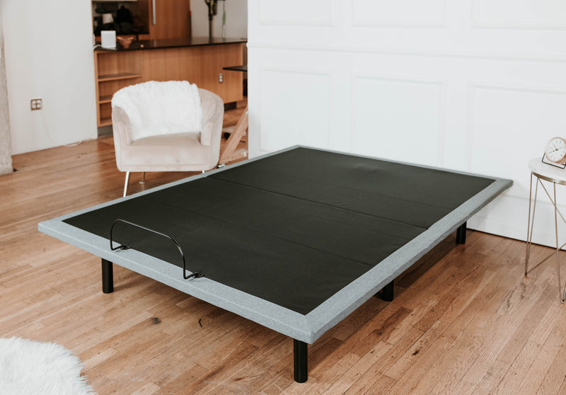 Twin Adjustable Bed - Black / Gray