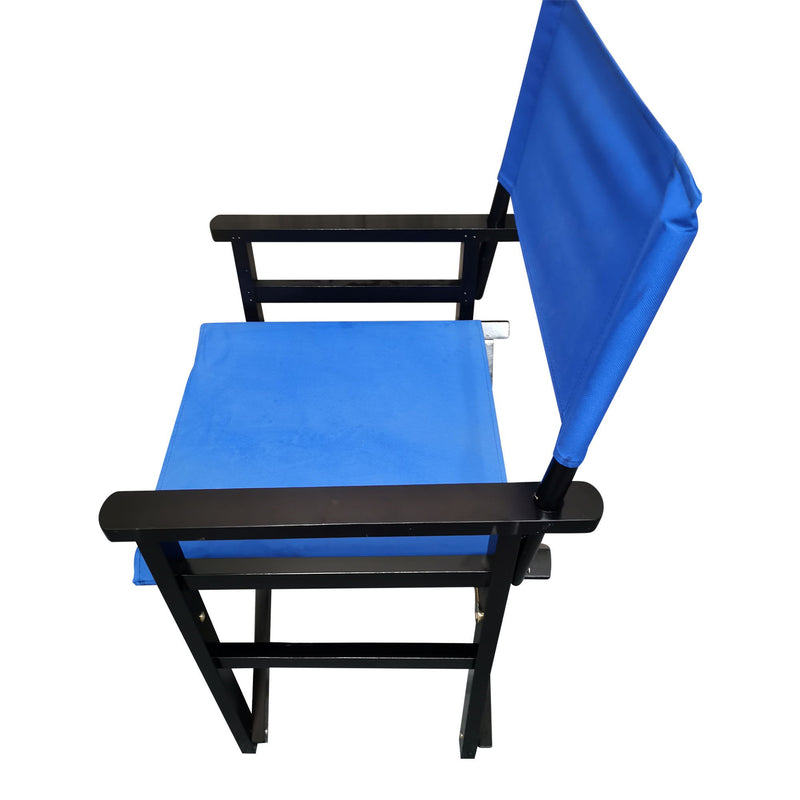 Folding Chair Wooden Director Chair Canvas Folding Chair Folding Chair (Set of 2) - Blue