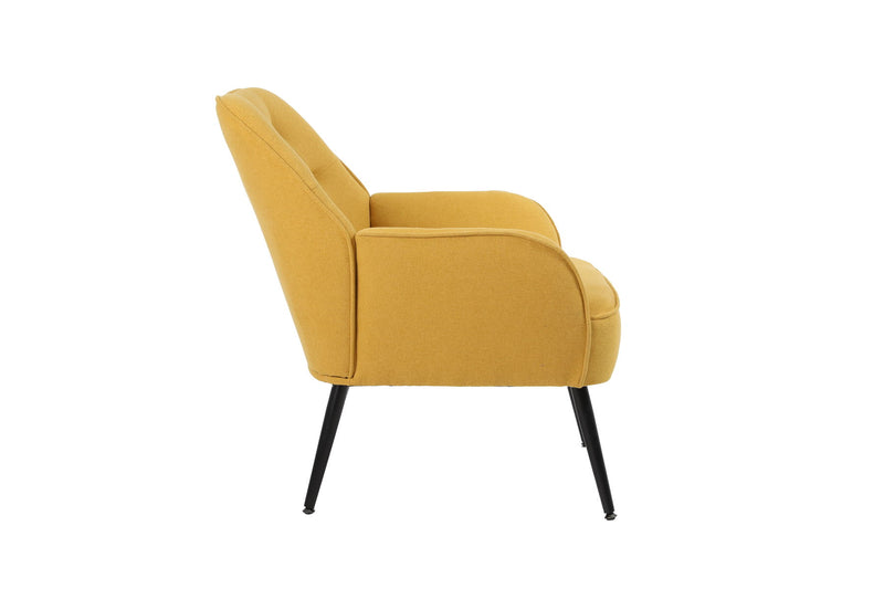 Modern Mid-Century Chair Linen Sherpa Armchair