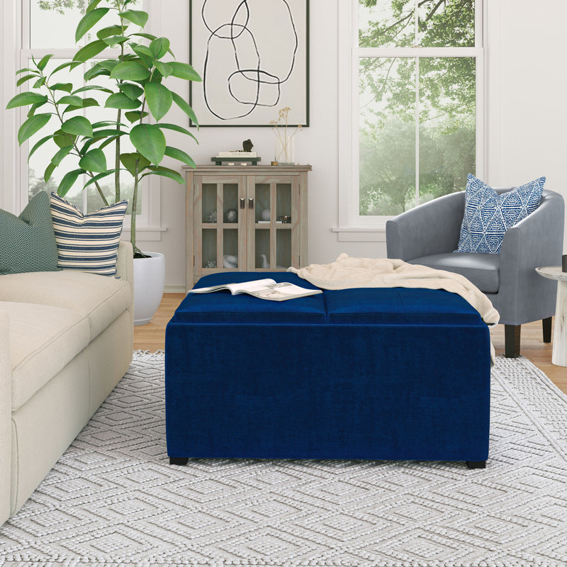 Avalon - Square Coffee Table Storage Ottoman