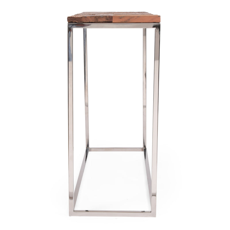 Console Table - Brown / Silver