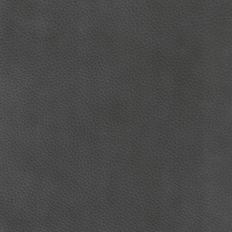 Sherwood - Leather Ottoman - Charcoal Gray