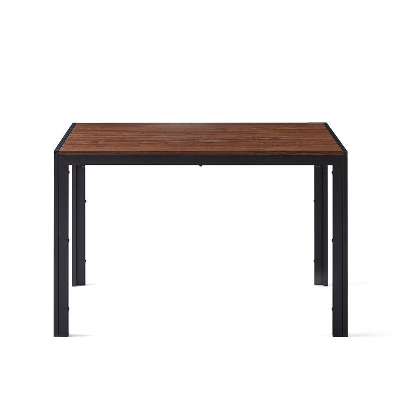 Creative Design Veneered MDF Wood Structure Rectangular Walnut Dining Table - Walnut