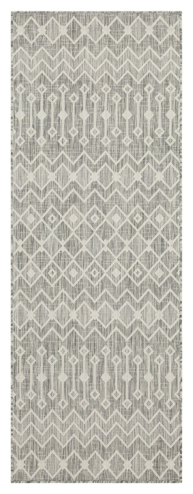 Sunshine - 5'3" X 7'3" Indoor & Outdoor Area Rug Polypropylene - Silver