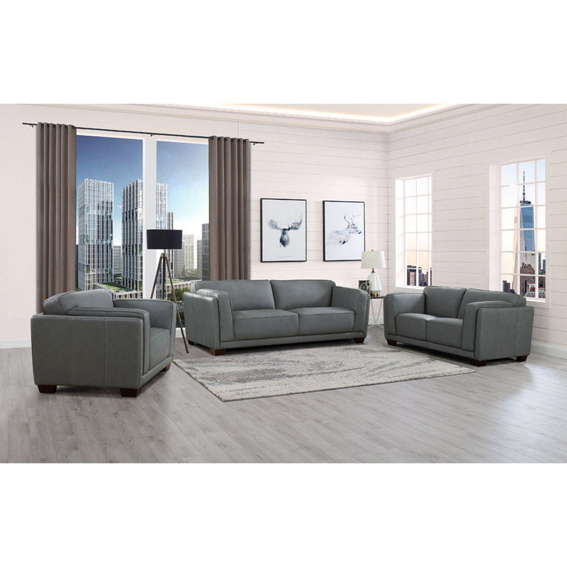 Marshall - Leather 2 Seater Sofa - Slate