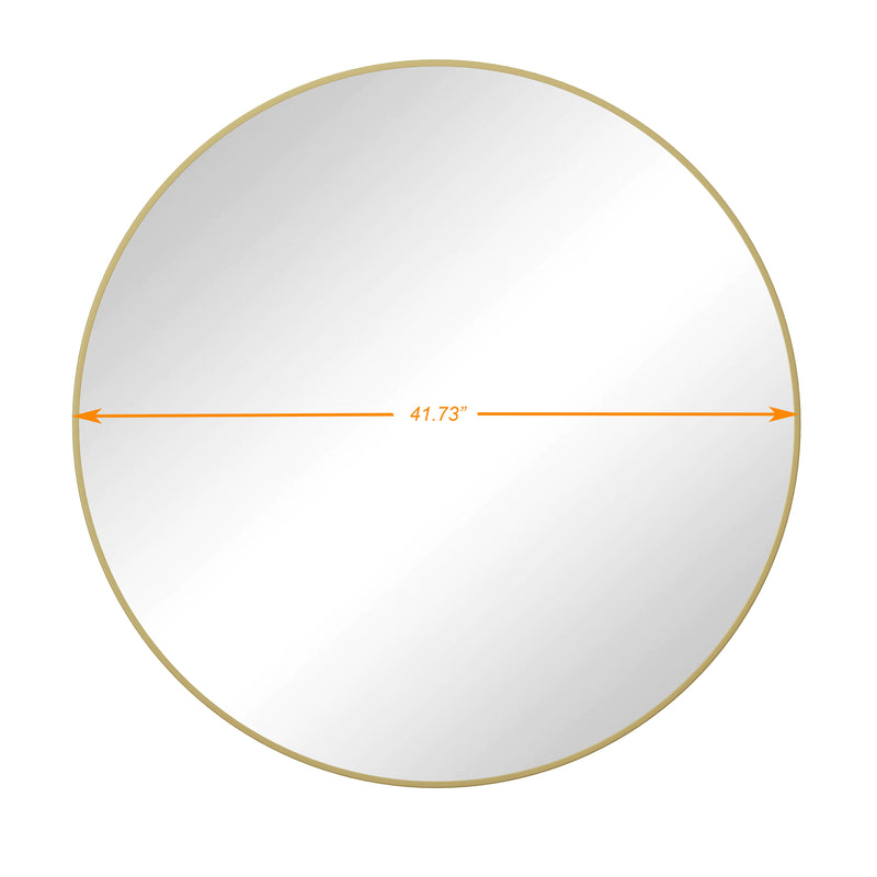 Wall Mirror Circular Mirror Metal Framed Mirror Round Vanity Mirror Dressing Mirror, For Bathroom, Living Room, Bedroom - Gold