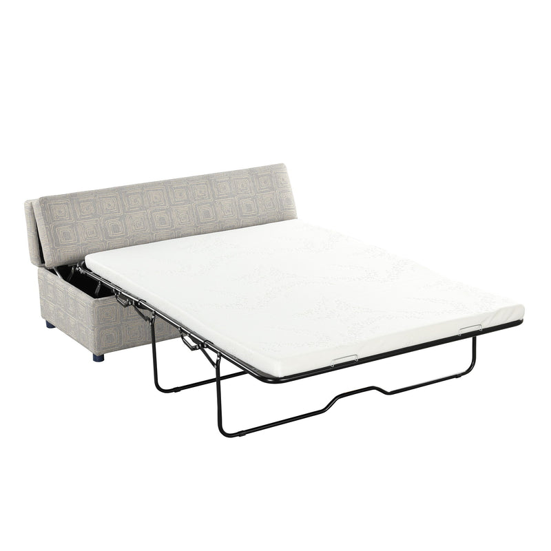 Folding Ottoman Sleeper Bed With Mattress Convertible Guest Bed