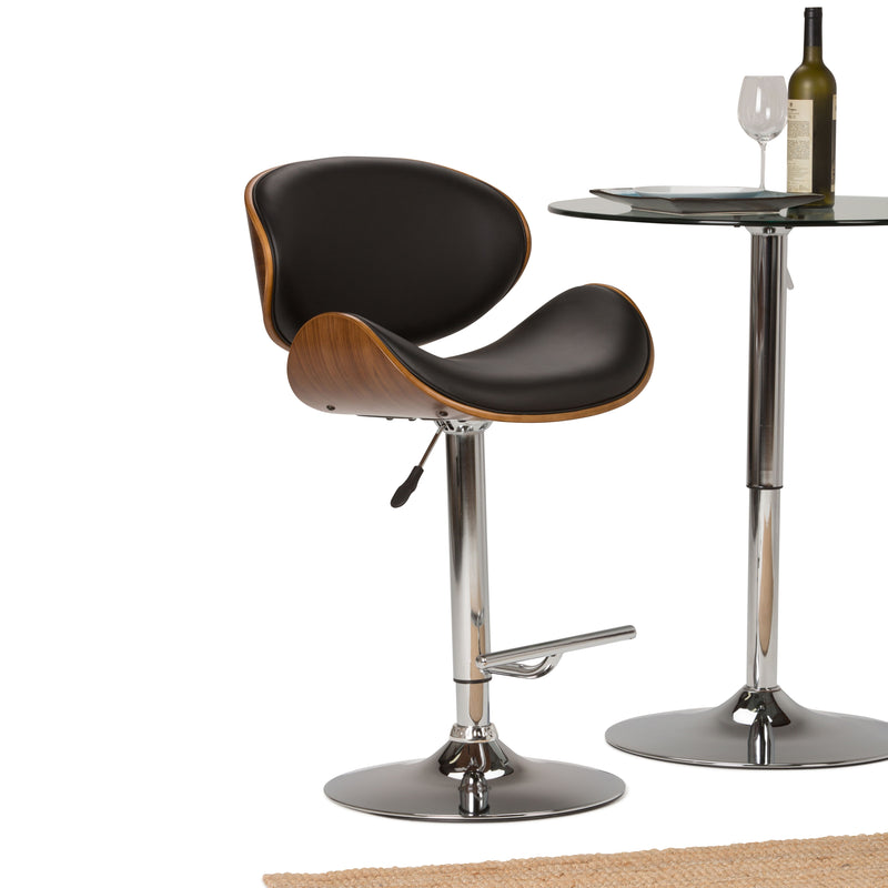 Marana - Bentwood Adjustable Swivel Bar Stool