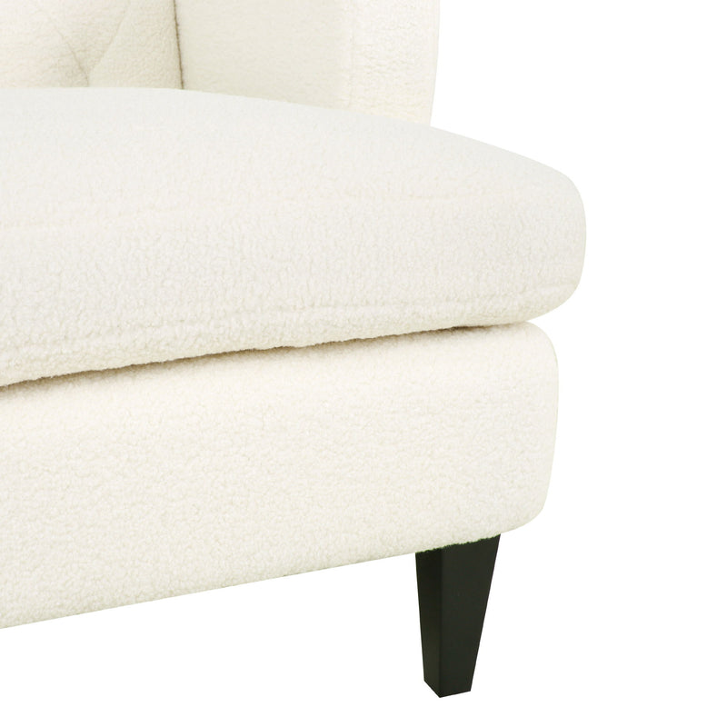 Upholstered Accent Chair Tufted Armchair For Living Room And Bedroom