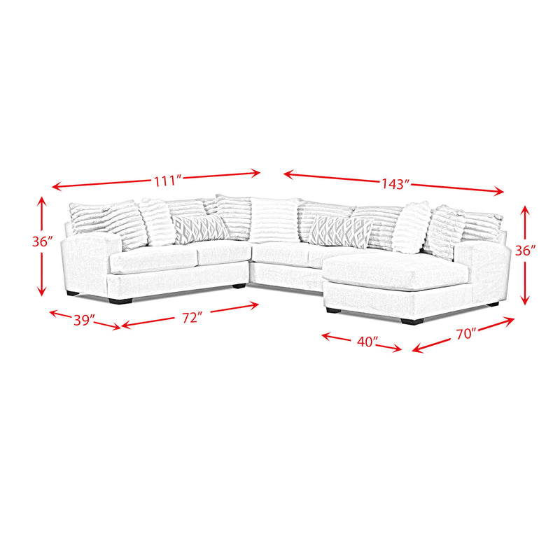 Mondo - 3 Piece Sectional Set - Chi Chi Stra With Hush Parchment