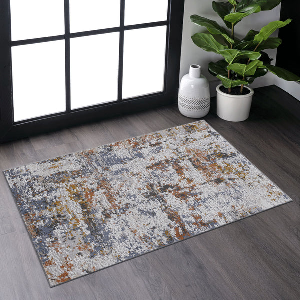 Payas - 2' x 3' Traditional Non-Shedding Living Room Bedroom Dining Home Office Stylish And Stain Resistant Area Rug - Ivory / Blue