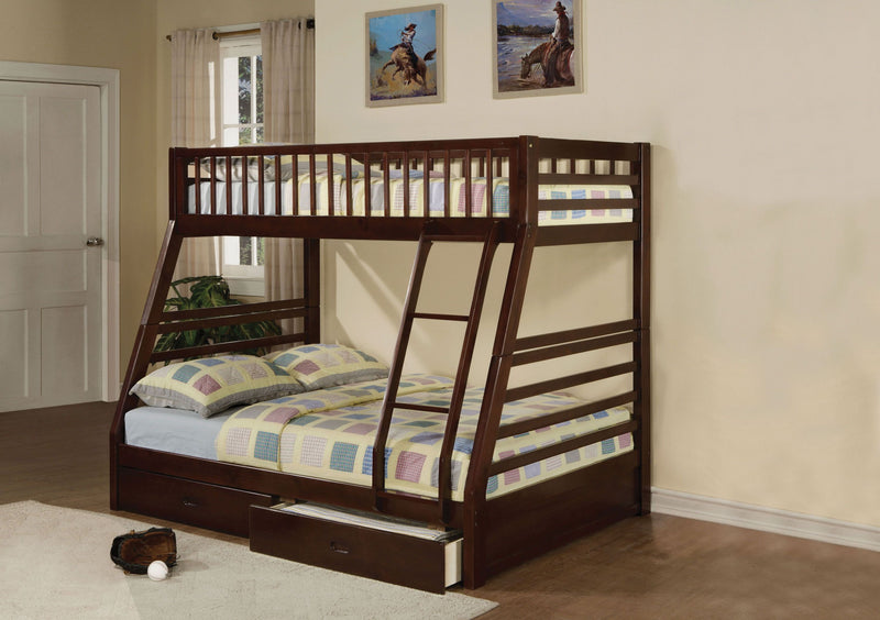 ACME Jason Twin/Full Bunk Bed, Espresso 02020W