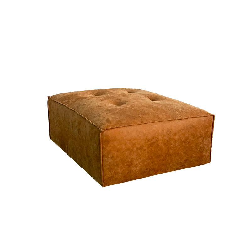 Logan - Modular Sofa Ottoman - Orange