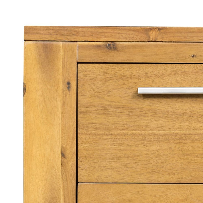 Compact Design Nightstand - Natural Brown