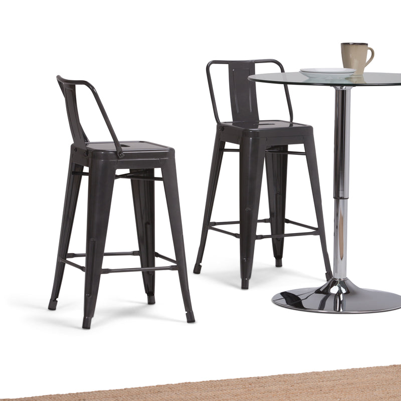 Rayne - 24" Metal Counter Height Stool (Set of 2)