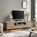 Modern TV Stand With LED Lights Entertainment Center TV Cabinet With Storage For Up To 75" For Gaming Living Room Bedroom