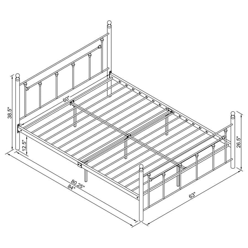 Canon - Metal Open Frame Bed