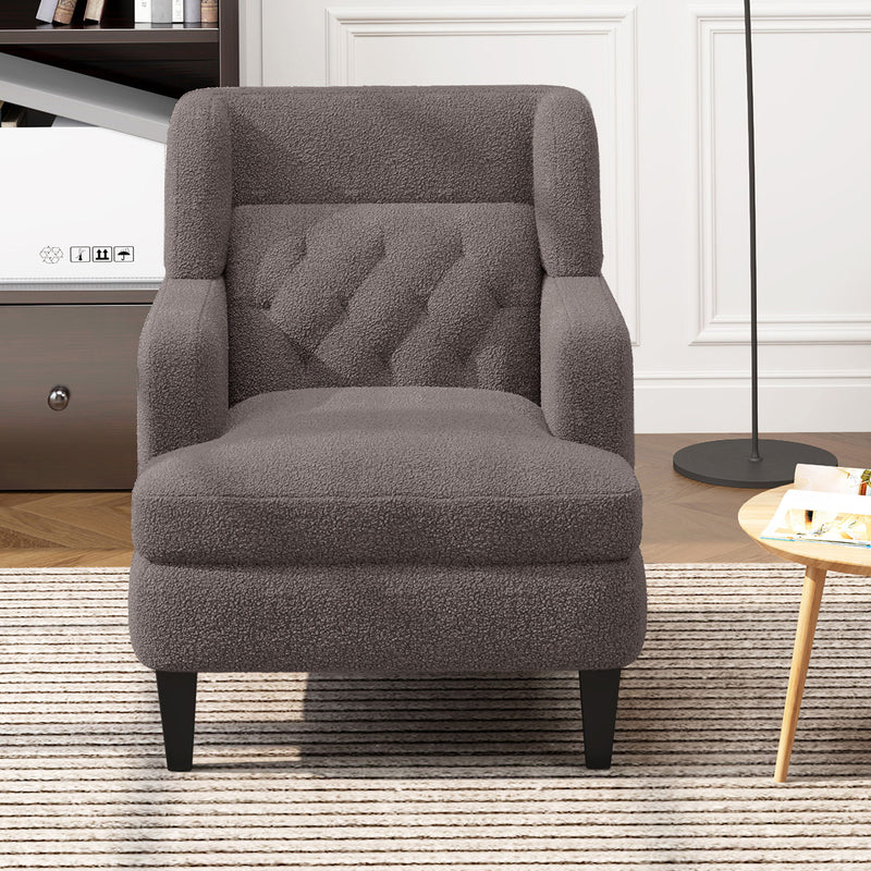 Upholstered Accent Chair Tufted Armchair For Living Room And Bedroom