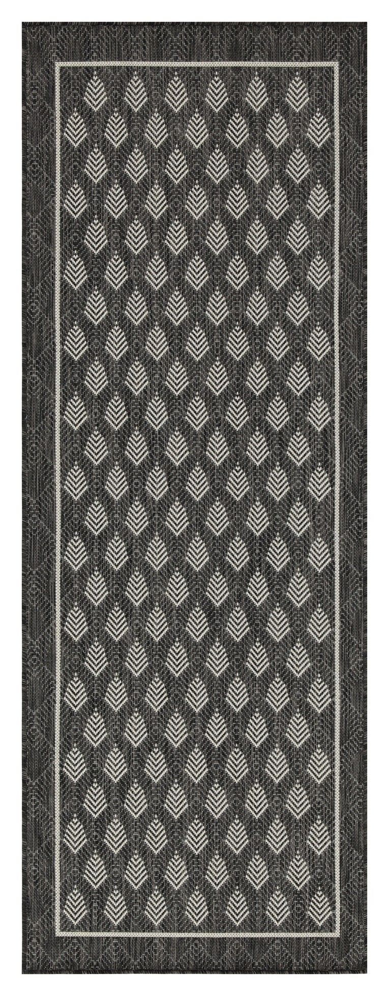 Sunshine - 5'3" X 7'3" Indoor / Outdoor Polypropylene Area Rug - Anthracite