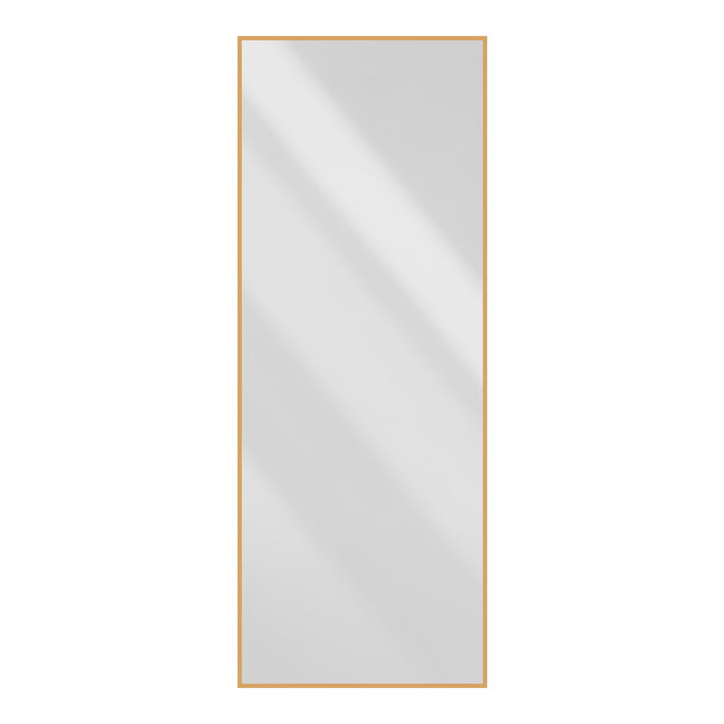 Floor Mirror Full Length Mirror Ultra Thin Aluminum Alloy Frame Modern Style Standing / Hanging Mirror Wall Mounted Mirror - Gold