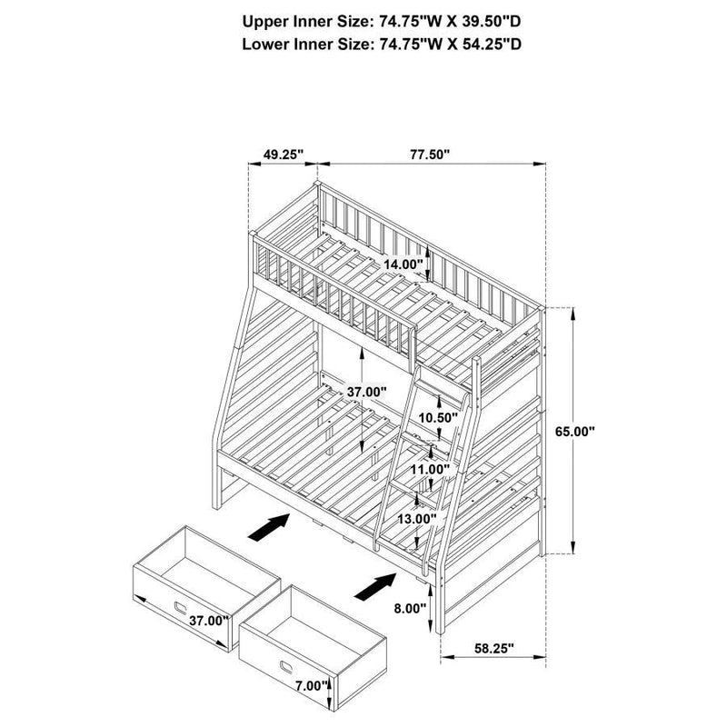 Ashton - 2-drawer Bunk Bed