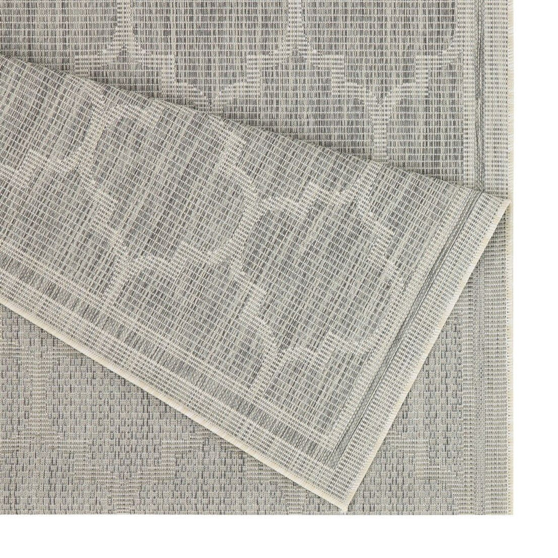 Sunshine - 2'7" X 7'3" Polypropylene Indoor / Outdoor Area Rug - Silver