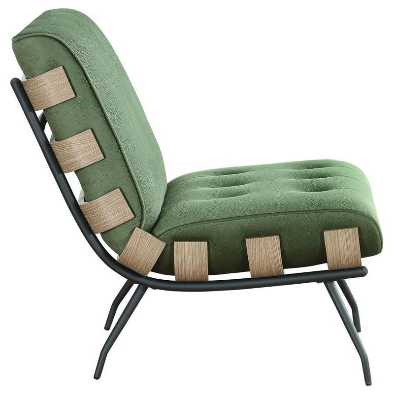 Aloma - Upholstered Tufted Armless Accent Chair