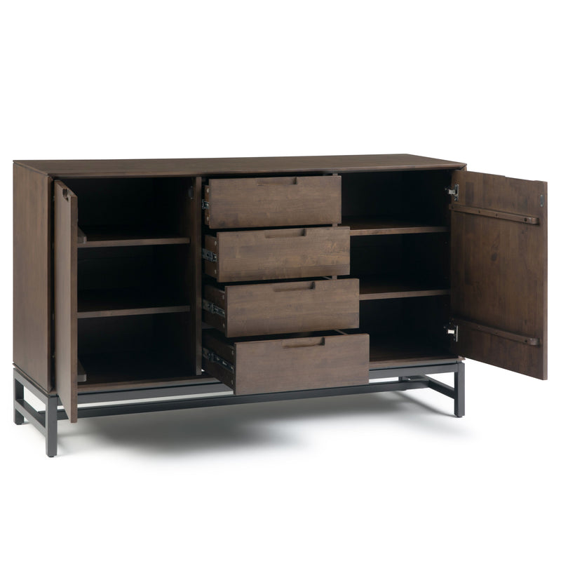 Banting - Mid Century Sideboard with Centre Drawers - Walnut Brown