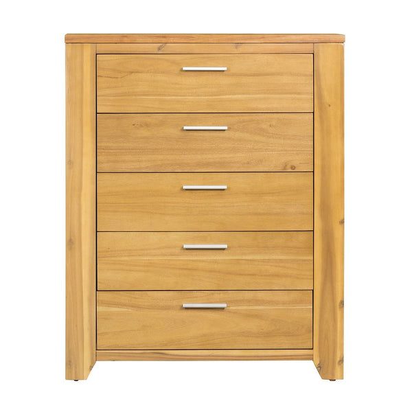 5 Drawer Dresser - Natural Brown