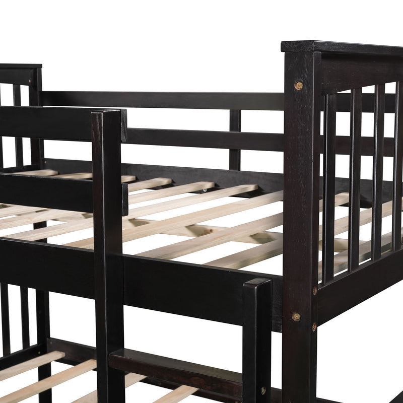 Bunk Bed With Ladder For Bedroom, Guest Room Furniture