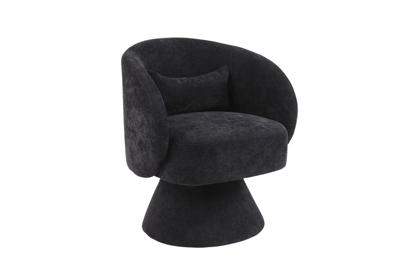 Swivel Accent Chair, Armchair Round Barrel Chair In Fabric For Living Room Bedroom