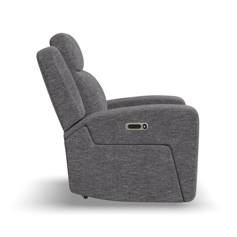 Ridge - Power Recliner With Power Headrest - Granite