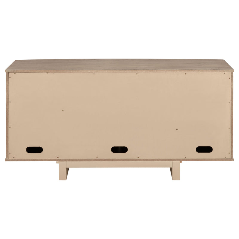 Kailani - 4-Door Cane Sideboard Buffet Cabinet - Beige Oak