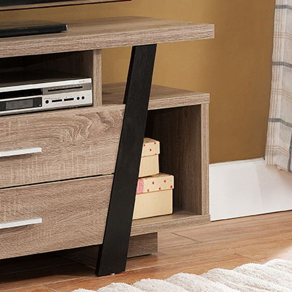 Home Entertainment Modern TV Stand With Two Drawers And Multi